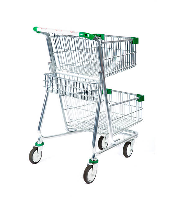 double shopping trolley