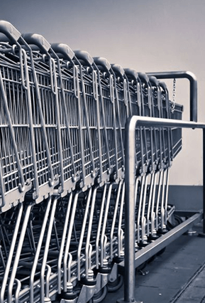 shopping cart size