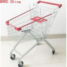 Euro 60 litros Fabricante chino Carrito de supermercado Carros de compras de metal