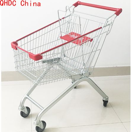Euro 60 litros Fabricante chino Carrito de supermercado Carros de compras de metal